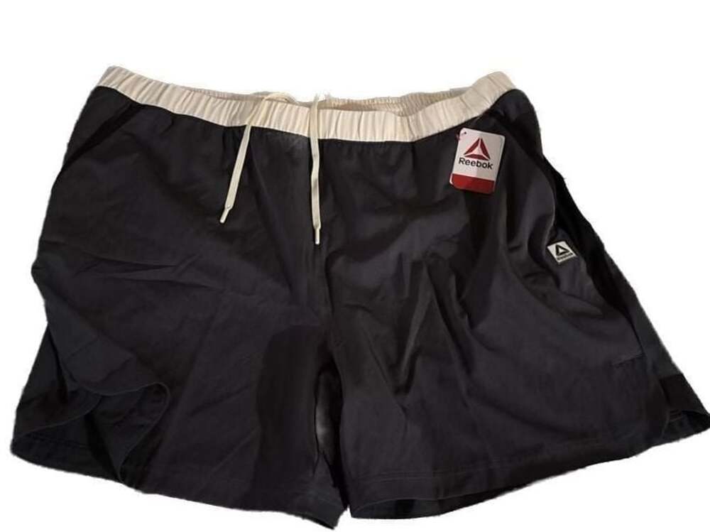 Reebok Men's RBK Challenger Performance Athletic Shorts, Ebony, Size 3XL